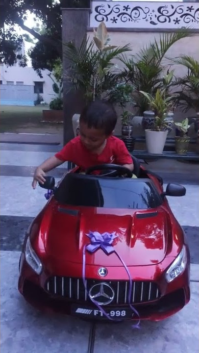 #Mercedes kids car#noti boy advik#😘