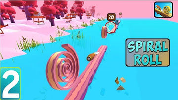 Spiral Roll !  All levels Gameplay( Level 11-20) android, ios