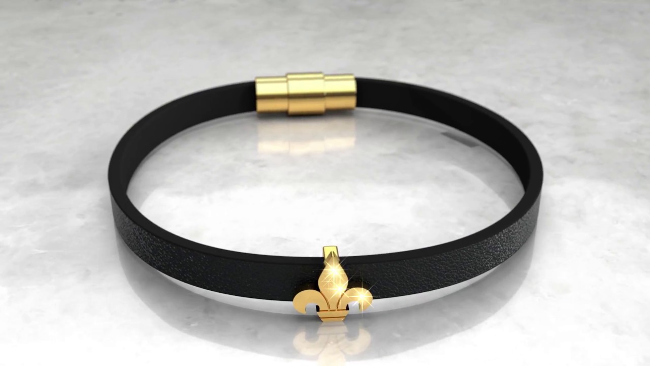 Mister Leather Bracelet With Charm