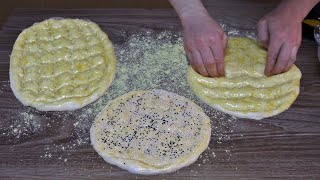 Turkish Ramadan Pita Recipe Sesame Pita And How to make Tahini Pita in Stone Oven