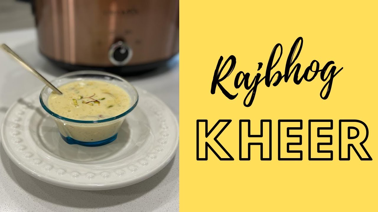 Rajbhog Kheer Recipe Indian Rice Pudding in slow cooker Rice Kheer