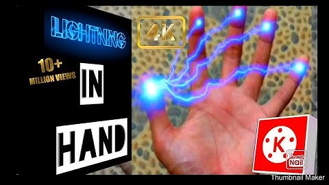 Vfx Lightning in hand ( magic effect)  !!!kinemaster #madewithkinemaster