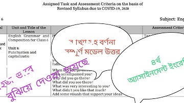 Class 6 six English assignment 3 week 4 | ৬ষ্ঠ শ্রেণির ইংরেজি এসাইনমেন্ট ৪র্থ সপ্তাহ