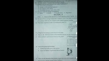 10 th class Social revision test-2 set-B in 2021-2022