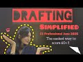 Ep.2 - How to Score 60+ in Drafting | Chapter-Wise Strategy for CS Professional | ICSI Exam Pattern