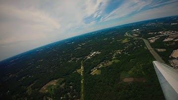 DC 9 - Extreme Sharp Turn after Takeoff from Baltimore - GoPro Hero 8
