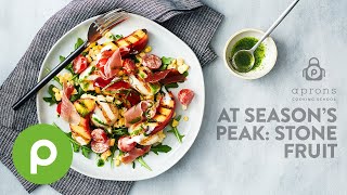 Grilled Scallops & Nectarines – Publix Aprons® Cooking School Online.