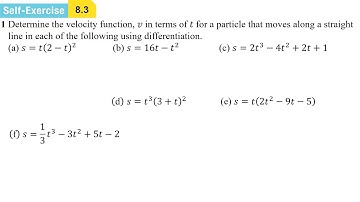 Self-Exercise 8.3 - AddMath Form 5 Chapter 8