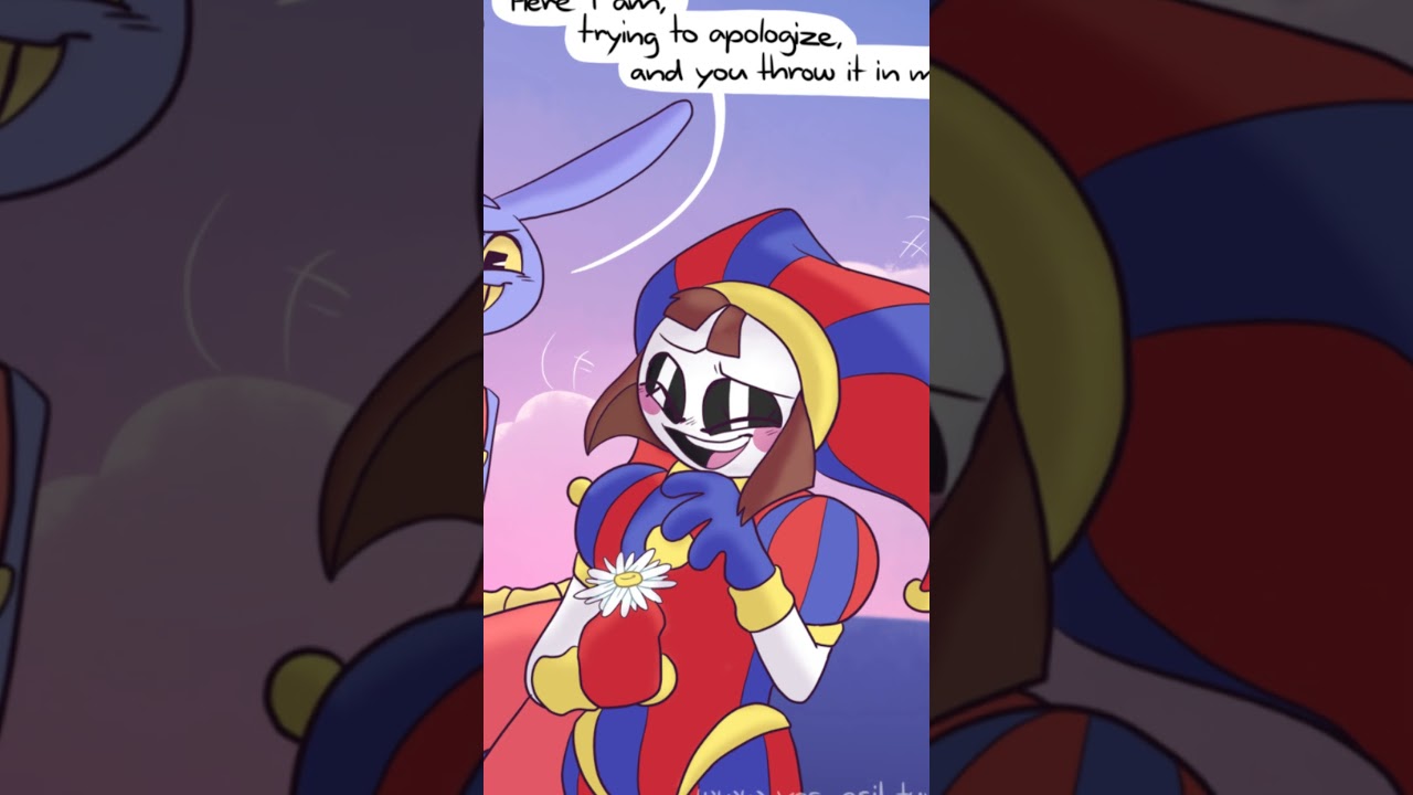 Jax Apologises To Pomni | The Amazing Digital Circus Comic Dub #funnybunny