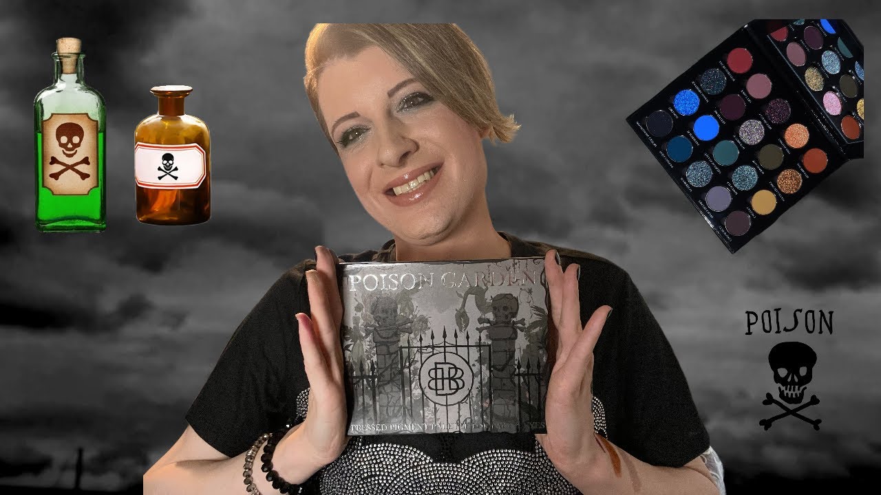 Makeup Tutorial and Review on the Poison Garden Eyeshadow Palette from Bella Beaute Bar! ☠️ 🥀 🪦