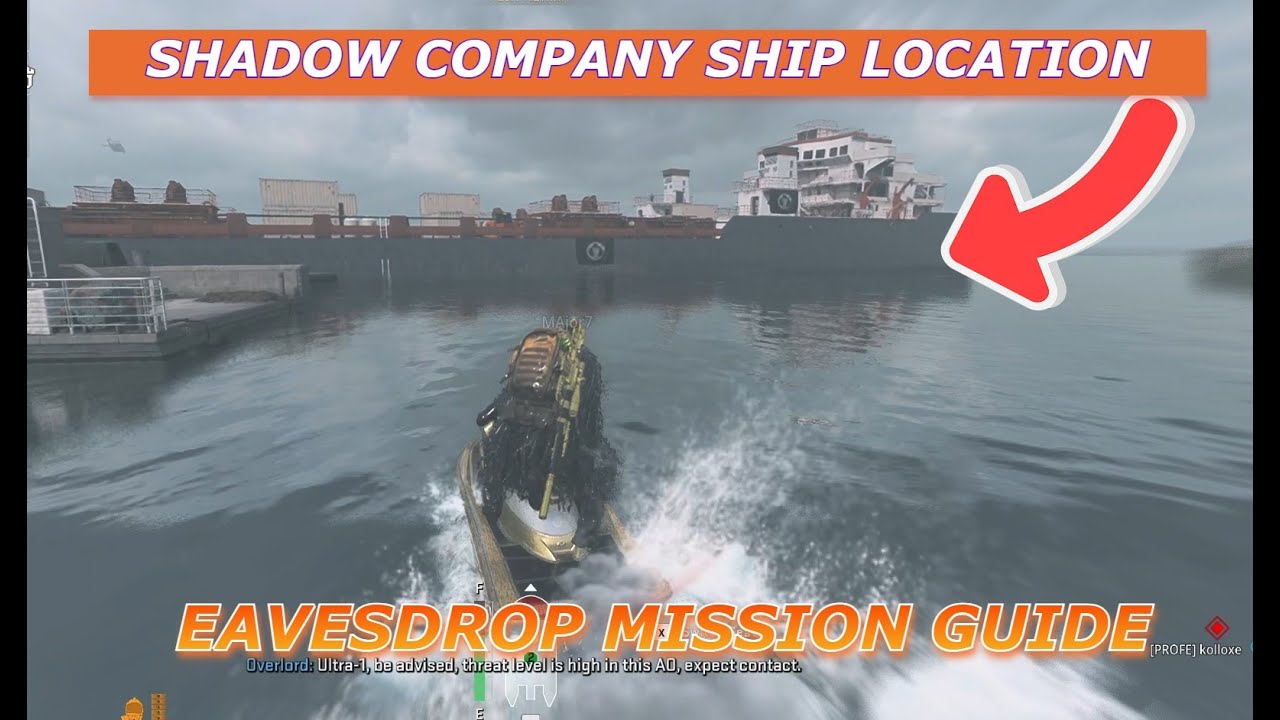 SHADOW COMPANY SHIP LOCATION EAVESDROP EASY MISSION GUIDE YouTube