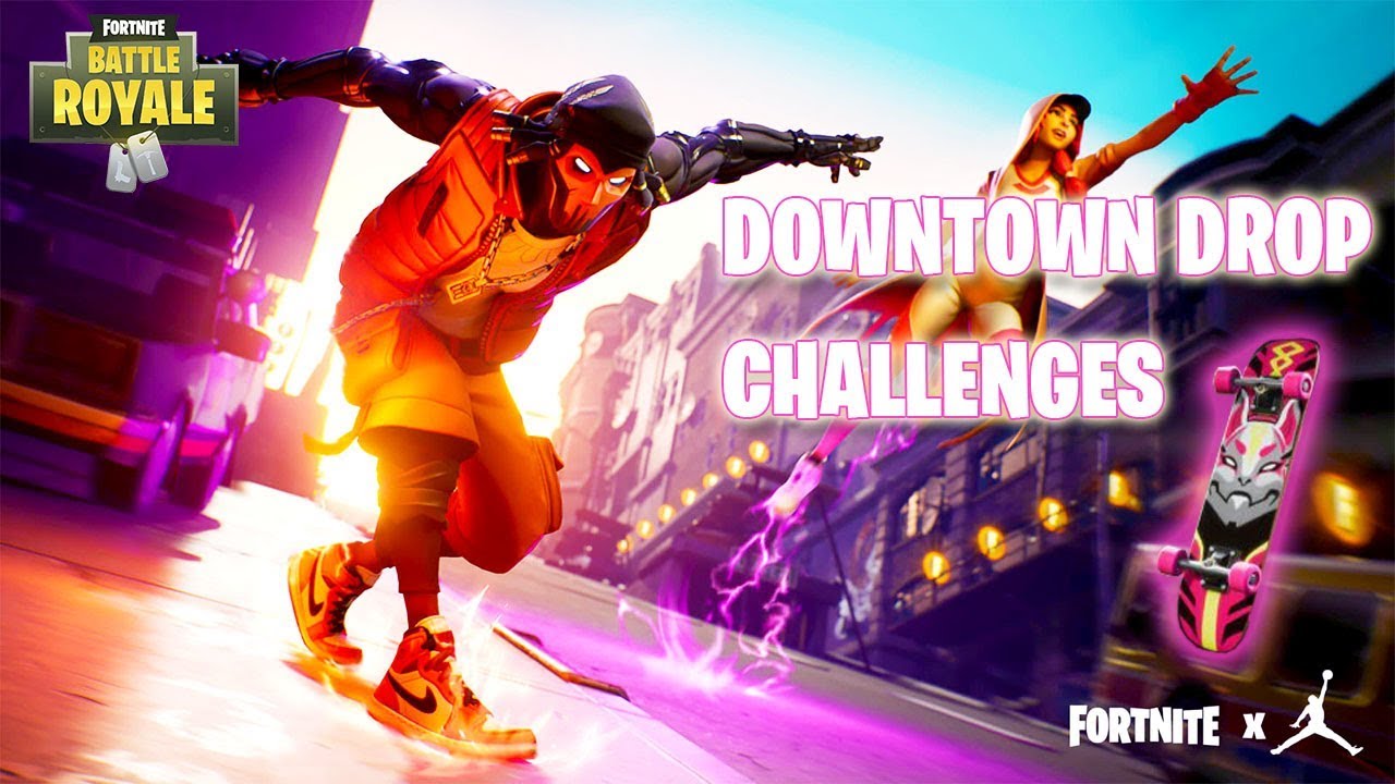 FORTNITE DOWNTOWN DROP CHALLENGES GUIDE - ALL HIDDEN SHORTCUTS