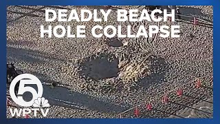 DEADLY COLLAPSE | Girl dies after falling in hole at beach in Lauderdale-by-the-Sea