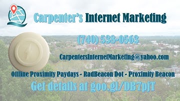 Get More Customers Using RadBeacon Dot Proximity Beacon Call 740 538 0563 Today!