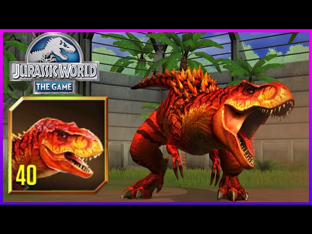 Jurassic World O Jogo 🦖 Tiranossauro Rex Level Maximo 40