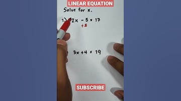 Solving Linear Equation in One Variable #math #mathematics #equation #linearequations #mathtricks