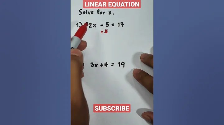 Solving Linear Equation in One Variable #math #mathematics #equation #linearequations #mathtricks