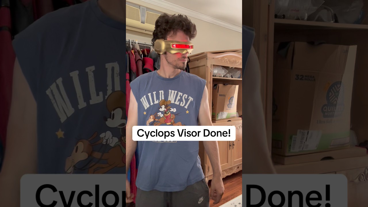 Cyclops Cosplay Visor Done!