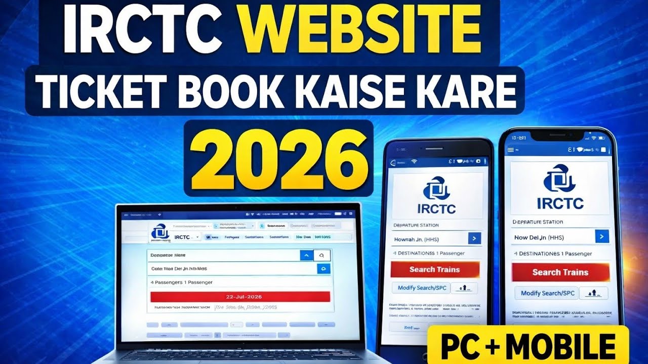 IRCTC Website Se Ticket Booking Kaise Kare | Step by Step Full Process 2026