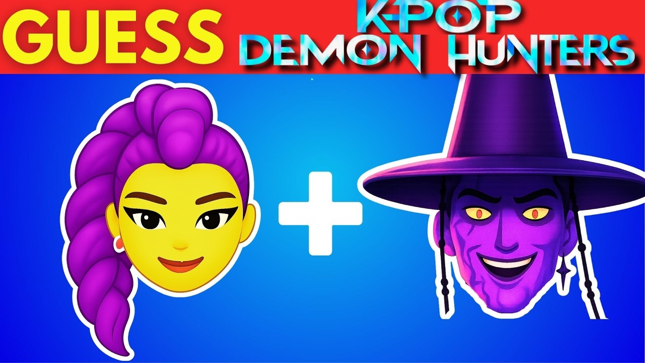 Guess KPop Demon Hunters Movie Characters by EMOJI Quiz 🤩~ Huntrix, Saja Boys, Rumi, Jinu, Baby Saja