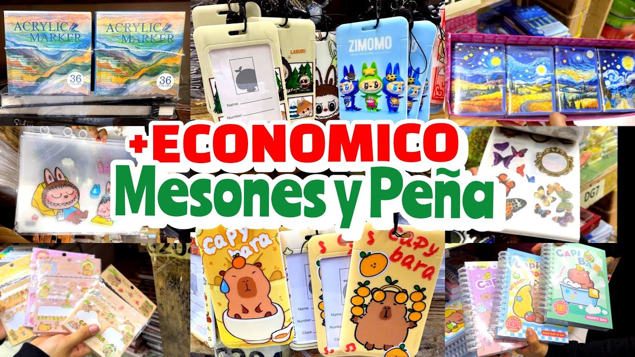 PAPELERIA BONITA 😍 Tienda con mejores Precios qué en PEÑA Y MESONES 😱 Plumones acrilicos, Libretas..