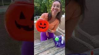 JACK O’LANTERN HALLOWEEN DIY! 🎃 #viral #momhacks #trending #shorts #lifehacks #diy #halloween