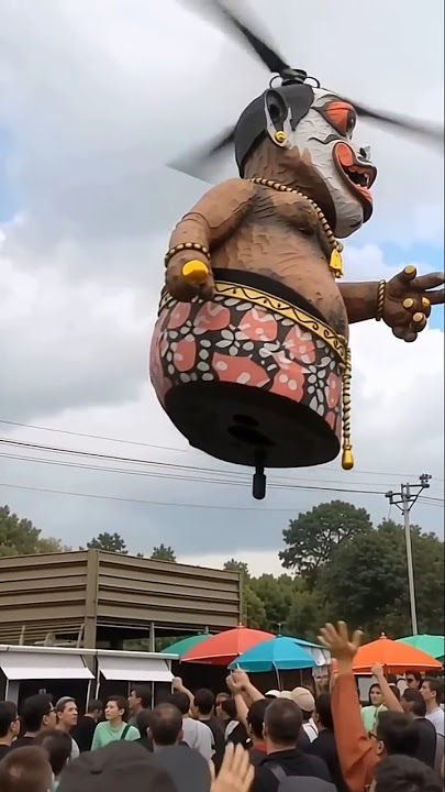 Ala Katir Tir, Terbang Ke langit @RestyAdinda24 #shorts #ogohogoh #pixverseai #helicopter #ai