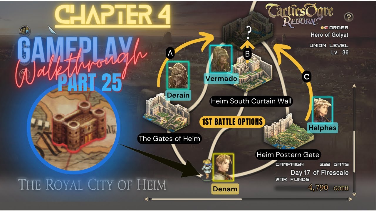 Tactics Ogre Reborn Chapter 4 The Royal City of Heim (1) Walkthrough Part 25 - YouTube