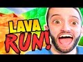 RUN FROM THE LAVAAAAAAAAA! Minecraft Lava Run w/ The Pack