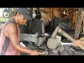 proses pembuatan alat pertanian parang panjang