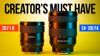 Why Sony G 20 f1.8 & 24-105 f4 Are Creators’ Must Have