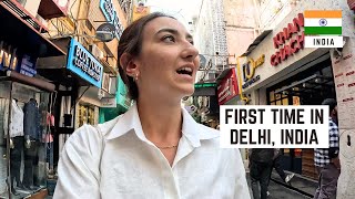 My FIRST IMPRESSIONS of DELHI, INDIA  Khan Market, trying FIRE PAAN & MORE