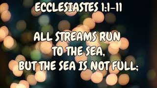 33. Everything Is Meaningless  with Ecclesiastes 1:1-11(#gospel #christianmusic #hymn #lyrics #bible