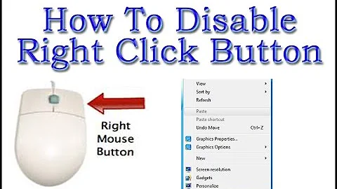 How to disable Right Click Button In windows 7