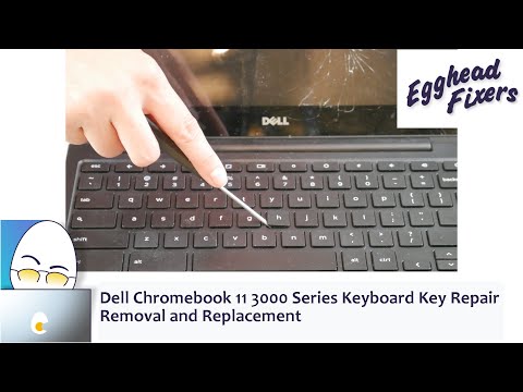 Ремонт клавиш клавиатуры Dell Chromebook 11 серии 3000. Снятие и замена