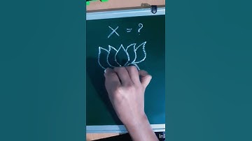 how to draw lotus flower with x #shorts #viral #shortvideo