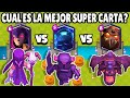 CUAL ES LA MEJOR SUPER CARTA? | SUPER MINI PEKKKA vs SUBER BRUJA vs SABABUESO | CLASH ROYALE