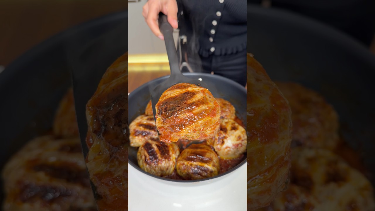 Kase Dolması | Cabbage Cup Hack 🥬 English⬇️ #cabbage #busezeynep  #dolma
