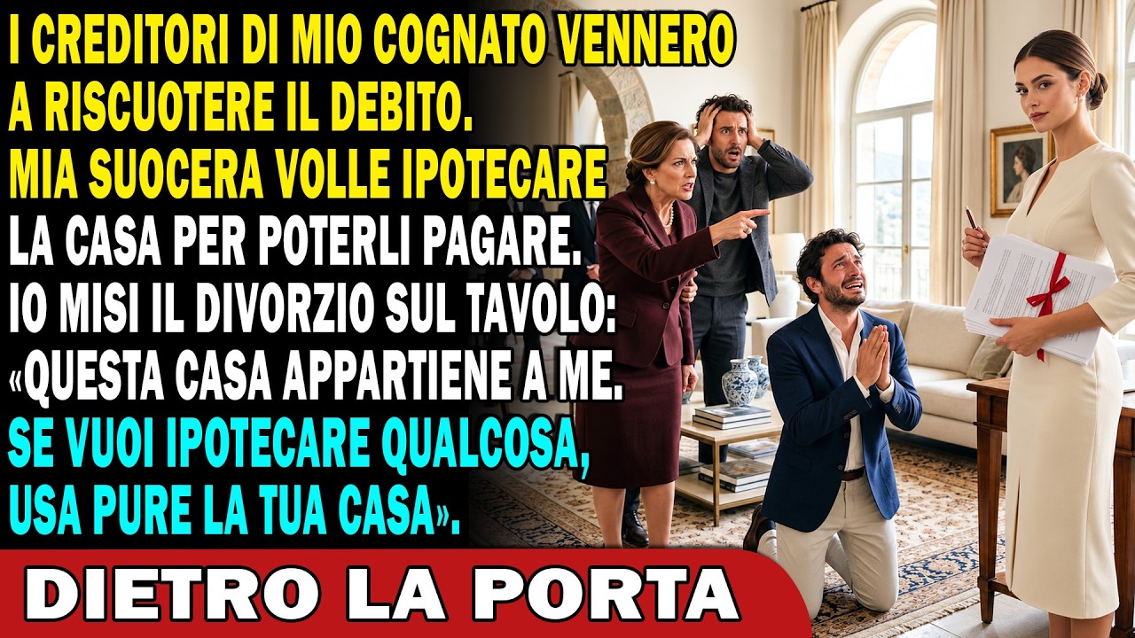 Quella sera, mentre preparavo la cena, quattro strozzini sfondarono la porta di casa nostra. Mio cognato era in ginocchio, con il viso tumefatto, e il capo dei criminali urlò: "Se non pagate...