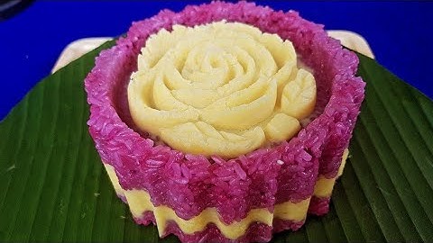 Cách Nấu Xôi Lá Cẩm đậu xanh bằng nồi cơm điện thơm ngon,béo dẻo rất đơn giản||Cách nấu xôi lá cẩm