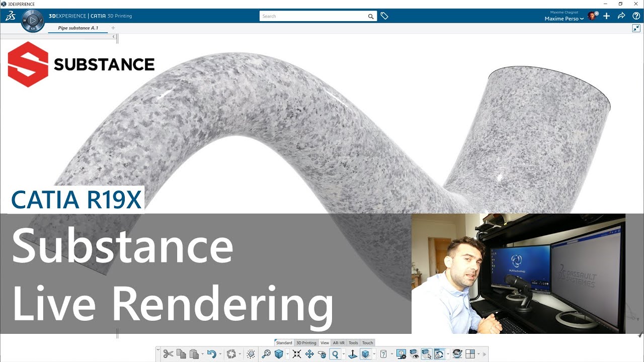 Substance in CATIA Live Rendering 3DExperience R19x (Live) - YouTube