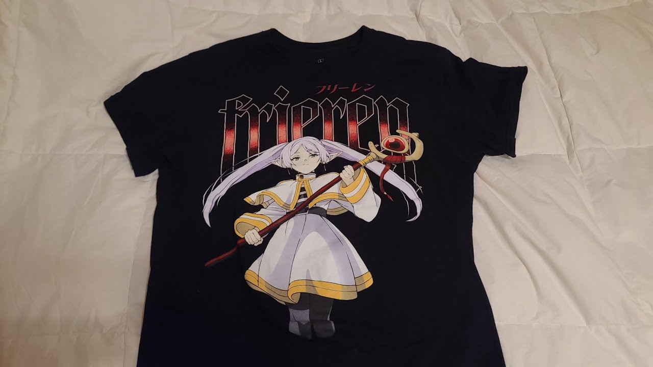 ASMR - Frieren portrait anime shirt print scratching