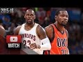 LeBron James vs Kevin Durant MVP DUEL Highlights (2016.02.21) Thunder vs Cavaliers - MUST Watch!