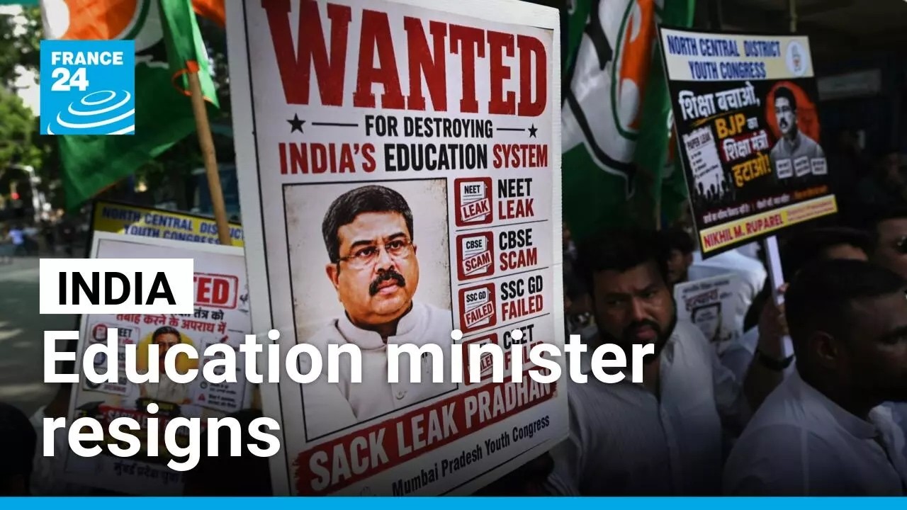 India's education minister resigns in major victory for youth protesters • FRANCE 24 English