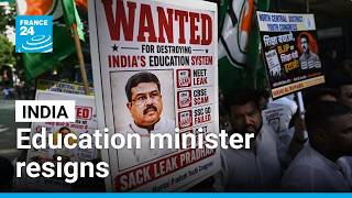 India's education minister resigns in major victory for youth protesters • FRANCE 24 English