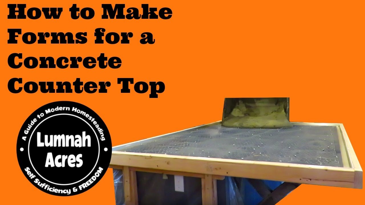 Making Forms For The Concrete Counter Tops Youtube