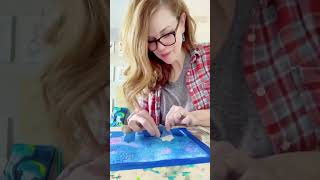 Watercolor and Salt Cityscape for All Ages #watercolor #learnwatercolor