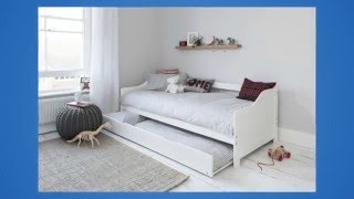 Best Review of Day Bed Single Bed with Underbed In White 2 beds in 1