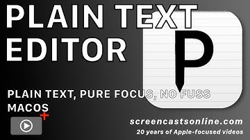 PLAIN TEXT EDITOR on MACOS! Focused Text Editor by Sindre Sorhus