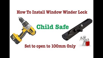 Window Winder Child Safe Lock Upgrade